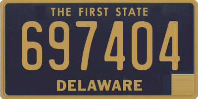 DE license plate 697404