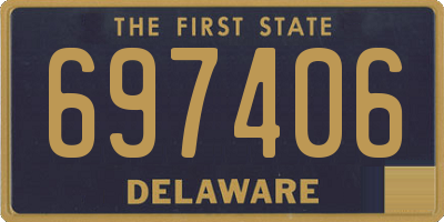 DE license plate 697406