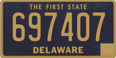 DE license plate 697407