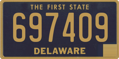 DE license plate 697409
