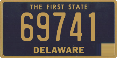 DE license plate 69741