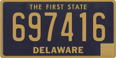 DE license plate 697416