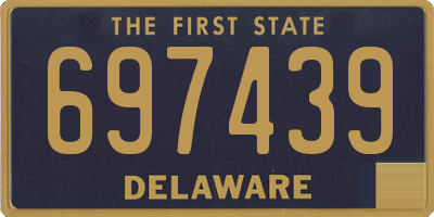 DE license plate 697439