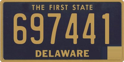 DE license plate 697441