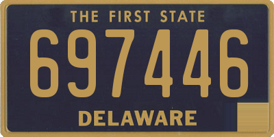 DE license plate 697446