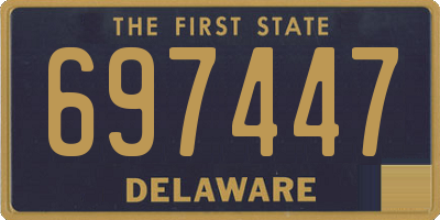 DE license plate 697447
