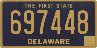DE license plate 697448