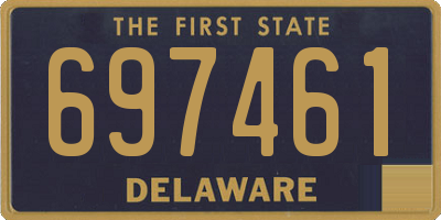 DE license plate 697461