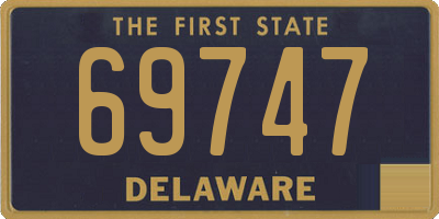 DE license plate 69747