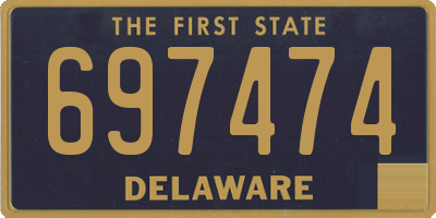 DE license plate 697474