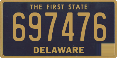 DE license plate 697476