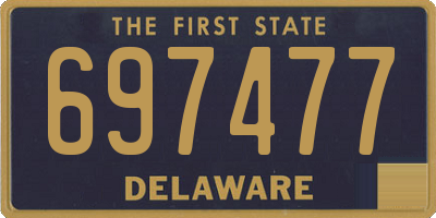 DE license plate 697477