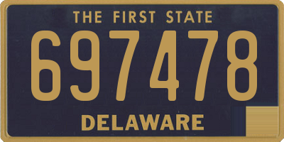 DE license plate 697478