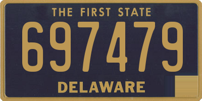 DE license plate 697479