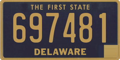 DE license plate 697481