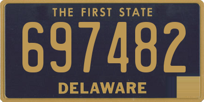DE license plate 697482