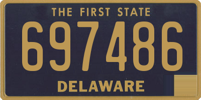 DE license plate 697486