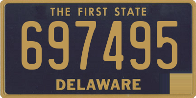 DE license plate 697495