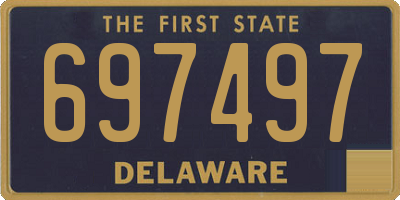 DE license plate 697497