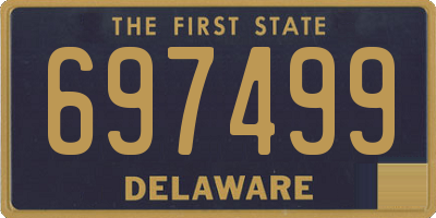 DE license plate 697499