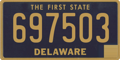 DE license plate 697503