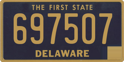 DE license plate 697507