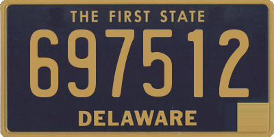 DE license plate 697512
