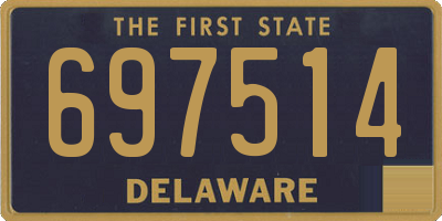 DE license plate 697514