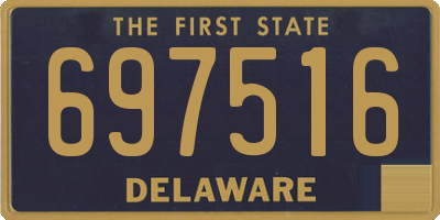 DE license plate 697516