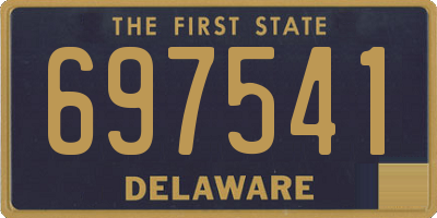 DE license plate 697541