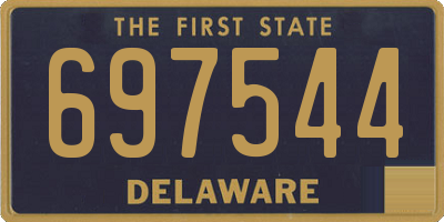 DE license plate 697544