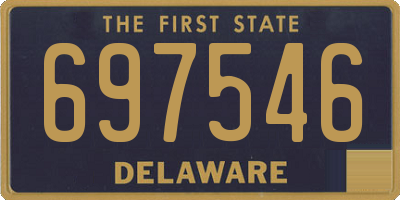 DE license plate 697546