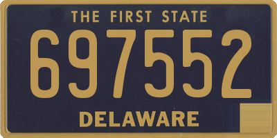 DE license plate 697552