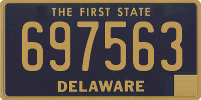 DE license plate 697563