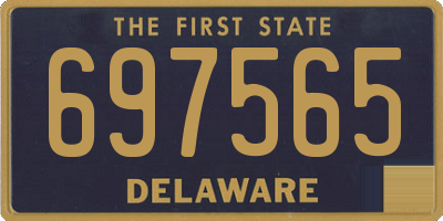 DE license plate 697565