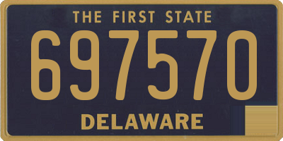 DE license plate 697570