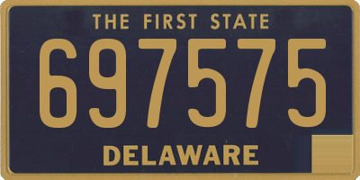 DE license plate 697575