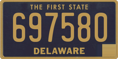 DE license plate 697580