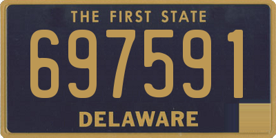 DE license plate 697591