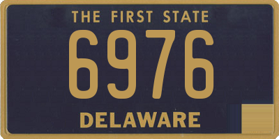DE license plate 6976