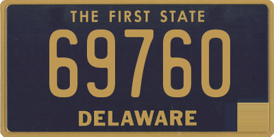 DE license plate 69760