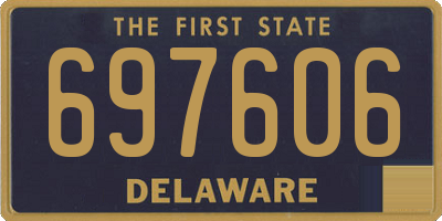 DE license plate 697606