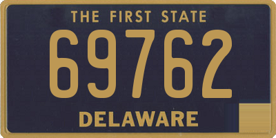 DE license plate 69762