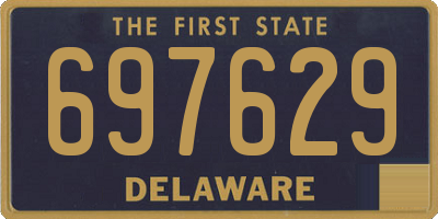 DE license plate 697629