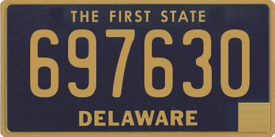 DE license plate 697630