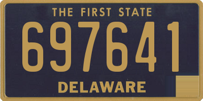 DE license plate 697641