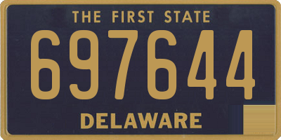DE license plate 697644