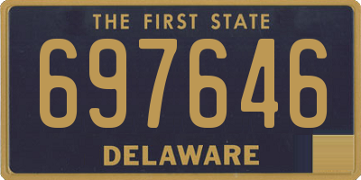 DE license plate 697646