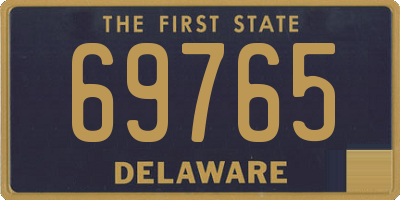 DE license plate 69765