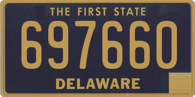 DE license plate 697660